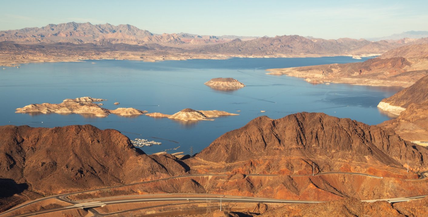 Aerial photo of Lake Mead